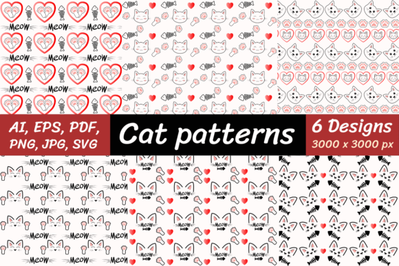 Cat Seamless Patterns for Creative Projects