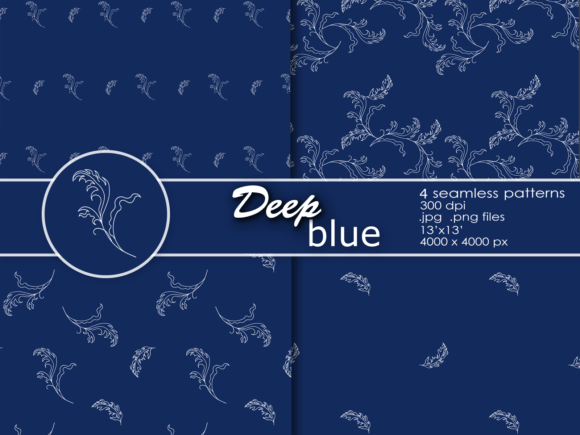 Deep Blue Pattern Set: A Practical Resource for Designers and Makers