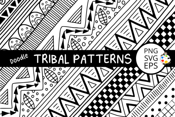Doodle Style Tribal Pattern Papers: A Creative Toolkit for Authentic Visual Expression