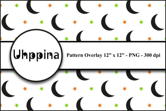 Halloween Moon Star Overlay: A Transparent Digital Paper for Creative Versatility