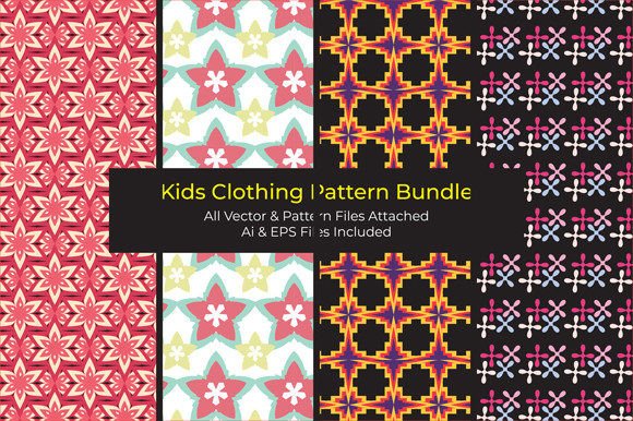 Kids Clothing Pattern Bundle-4: Stitch Joy, One Unique Design at a Time