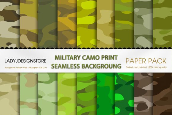 Military Camo Digital Paper
