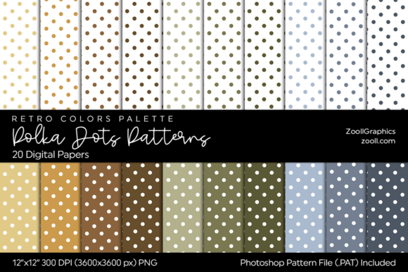 Polka Dots Retro Digital Papers: Timeless Texture for Modern Creative Workflows